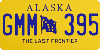 AK license plate GMM395