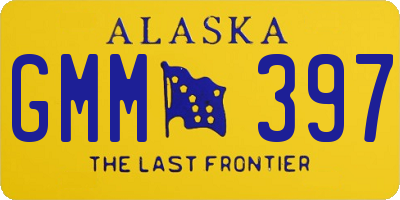 AK license plate GMM397