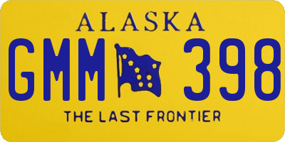 AK license plate GMM398