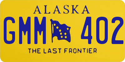 AK license plate GMM402
