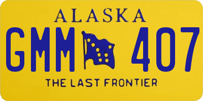 AK license plate GMM407