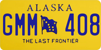 AK license plate GMM408