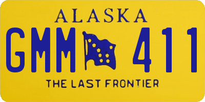 AK license plate GMM411