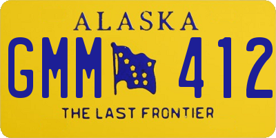 AK license plate GMM412