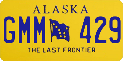 AK license plate GMM429