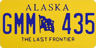 AK license plate GMM435