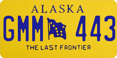 AK license plate GMM443