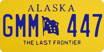 AK license plate GMM447