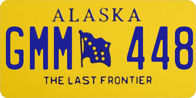 AK license plate GMM448