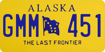 AK license plate GMM451
