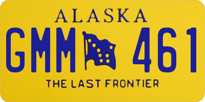 AK license plate GMM461