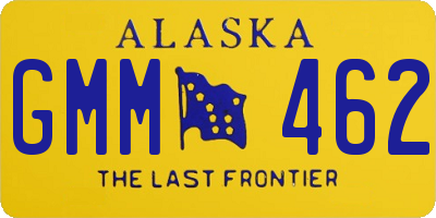 AK license plate GMM462