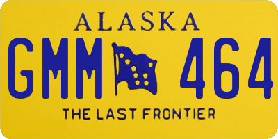 AK license plate GMM464