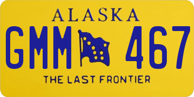 AK license plate GMM467