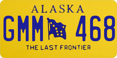 AK license plate GMM468