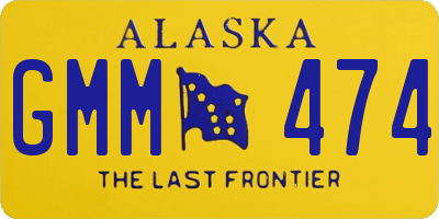 AK license plate GMM474