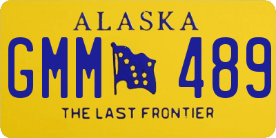 AK license plate GMM489