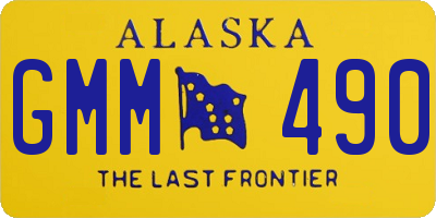 AK license plate GMM490