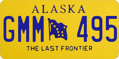 AK license plate GMM495