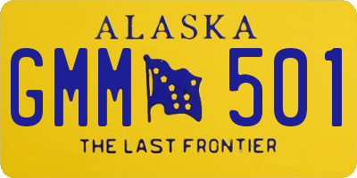 AK license plate GMM501