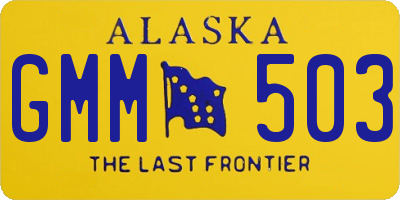 AK license plate GMM503