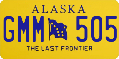 AK license plate GMM505