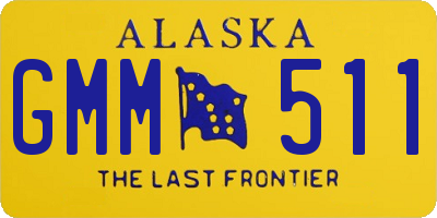 AK license plate GMM511