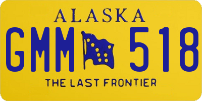 AK license plate GMM518