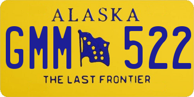 AK license plate GMM522