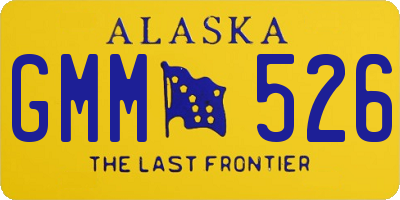 AK license plate GMM526