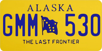 AK license plate GMM530