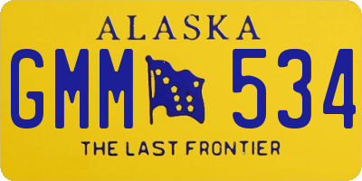 AK license plate GMM534