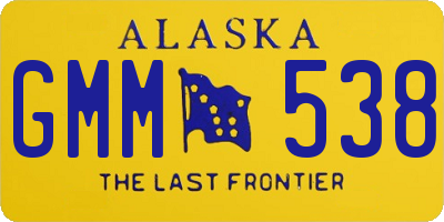 AK license plate GMM538