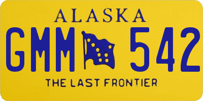 AK license plate GMM542