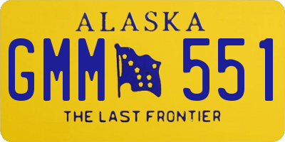 AK license plate GMM551