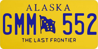 AK license plate GMM552