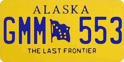 AK license plate GMM553