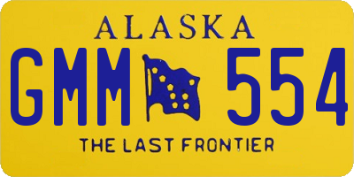 AK license plate GMM554