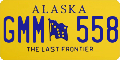AK license plate GMM558