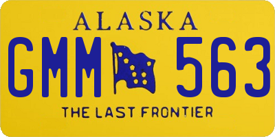 AK license plate GMM563