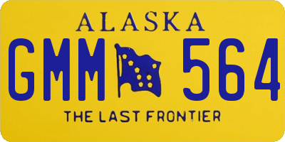 AK license plate GMM564