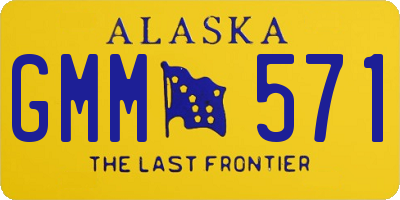AK license plate GMM571