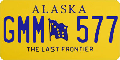 AK license plate GMM577