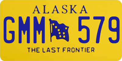 AK license plate GMM579