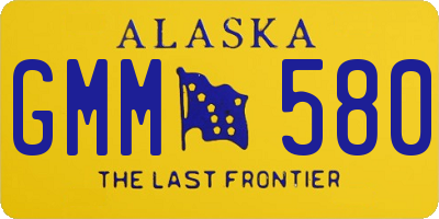AK license plate GMM580