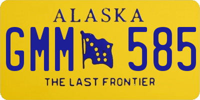AK license plate GMM585