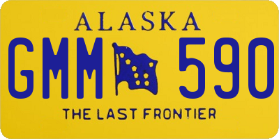 AK license plate GMM590