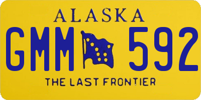 AK license plate GMM592