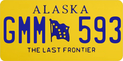 AK license plate GMM593