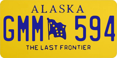AK license plate GMM594